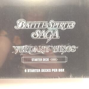 Battle Spirits Saga Verdant Wings Box of 6 Starter Deck Green 2023